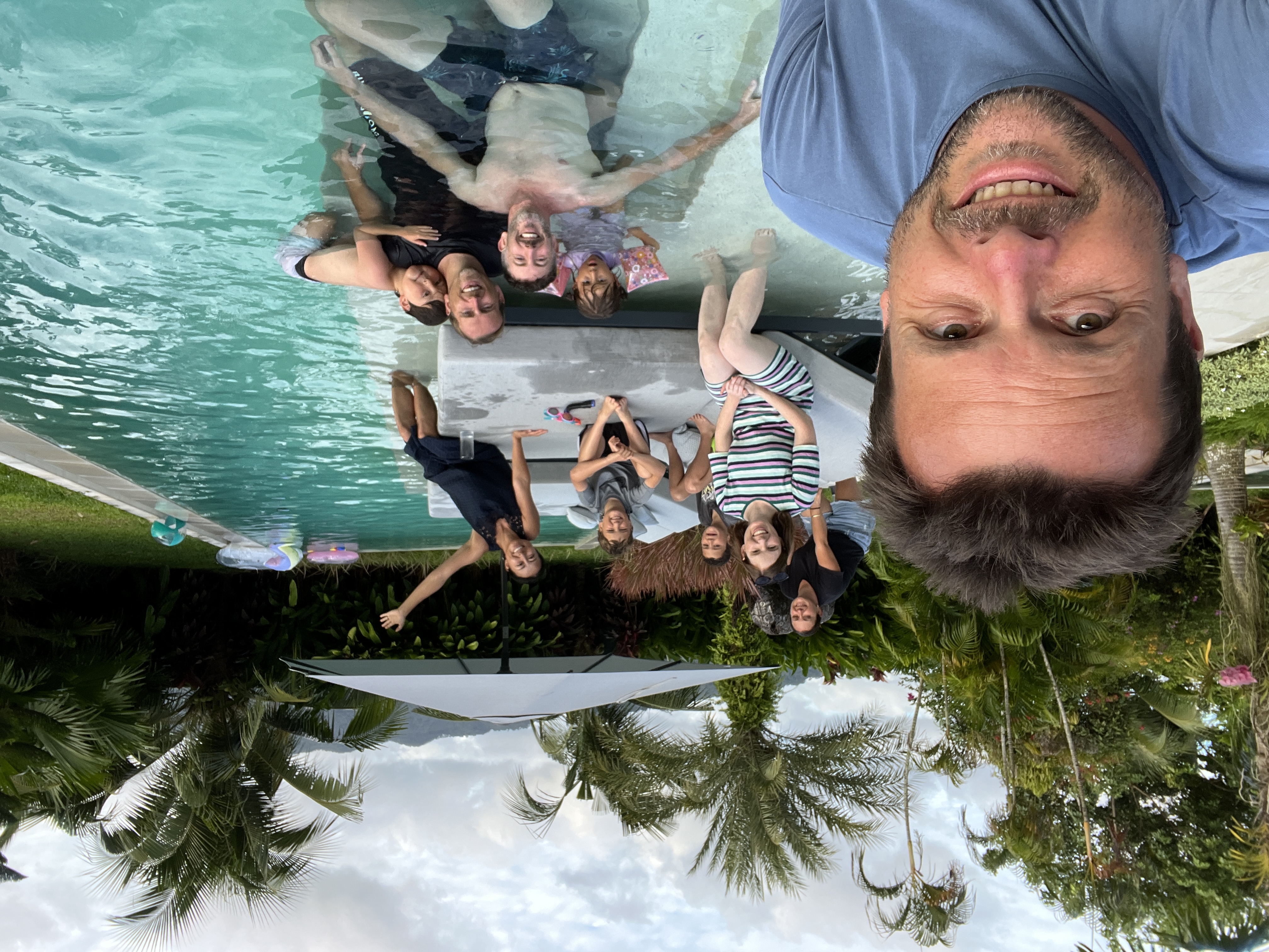 David Jenyns with his family